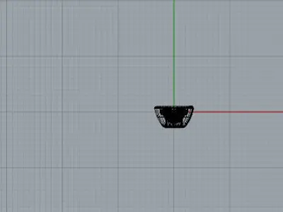 Castone ovale con pietra Free 3D model