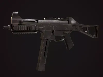 UMP - Model and Textures Low-poly 3D model 3D model