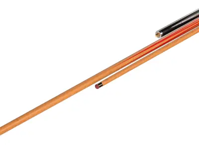 Cue stick and balls  Low-poly 3D model