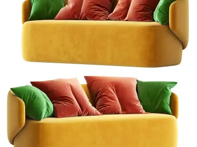 Crescent  Sofa 3D model