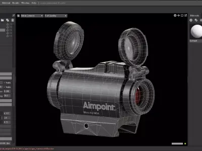 AIMPOINT Micor H-2 MOA Low-poly 3D model