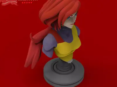 GI JOE Characters Scarlett  full-figure Pose 01 3D print model