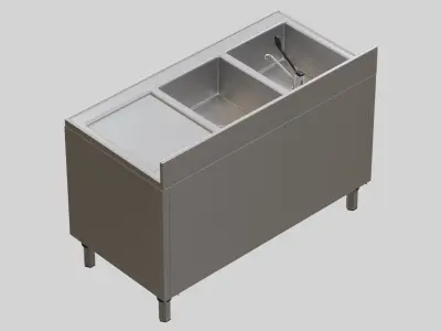 Angelo Po Sink LA1424D  Low-poly 3D model