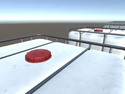 PBR IBC Containers Low-poly 3D model