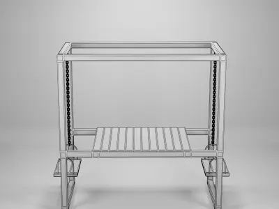 Swing Coffee Table Set  Low-poly 3D model purchase