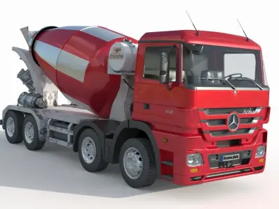 Mercedes Actros 4140 Mixer 3D model