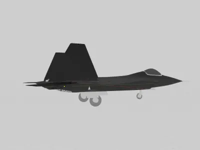 F-22 Fighter Jet Free 3D print model
