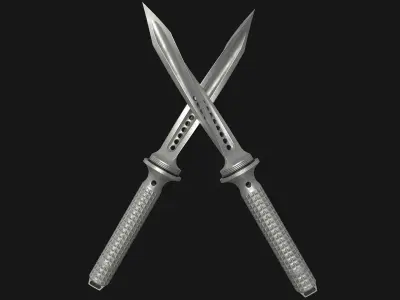Jagdkommando Knife Low-poly 3D model purchase