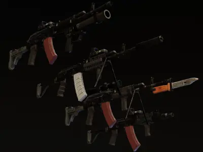 Polish FB Beryl pack Low-poly 3D model