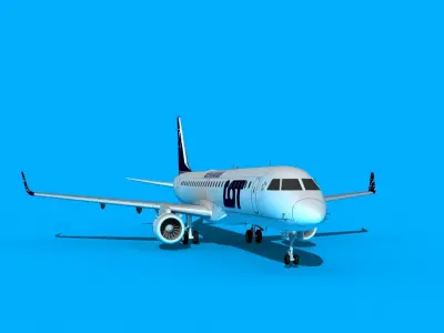 Embraer Emb-190 Polish LOT 3D model