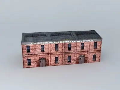 Eco Rail Building No 1 Dummy! Old Steam Days Free 3D model