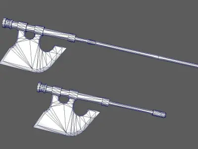 Axe Heavy 02 Low-poly 3D model