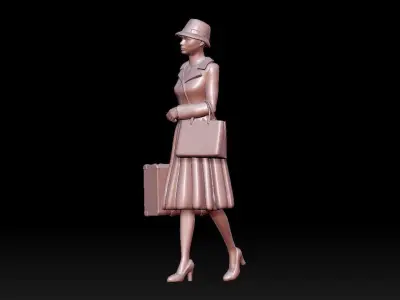 woman 3D print model get