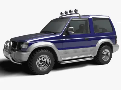 1991 Mitsubishi Pajero 3D model