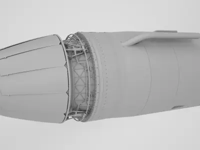 Jet engine 3D model 9