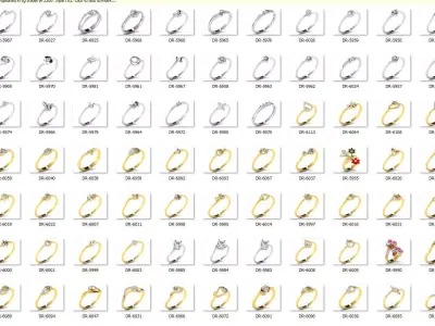  Engagement ring 55 light weight 3dm cad files  part 04 3D print model