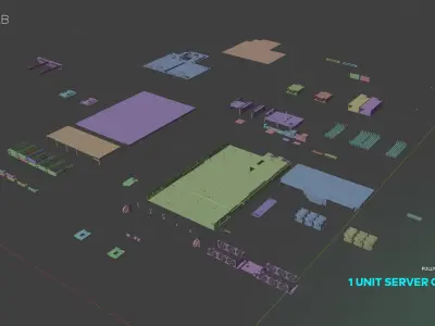 1 Unit Server Chassis 3D model