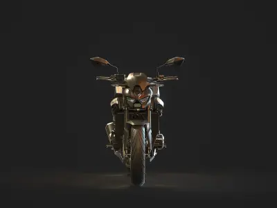 Base model  Kawasaki Z900 2025 3D model