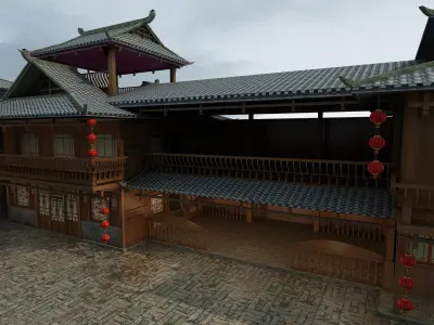 Ancient Commerce Street 4 3D model