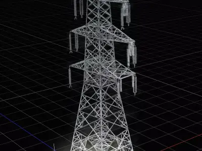 Electrical Tower Gaussian splatting 3D model