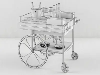 Retro modern 3D model