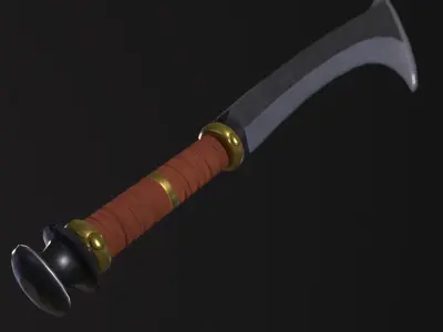 Fantasy Sword PBR Low-poly 3D model buy