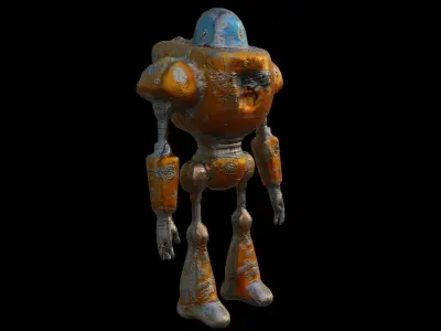 Robot Low-poly 3D model get