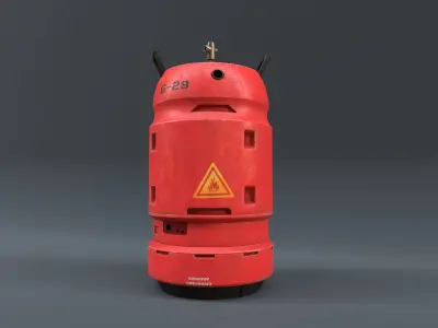 kitchen gas cylinder sci-fi  3D model
