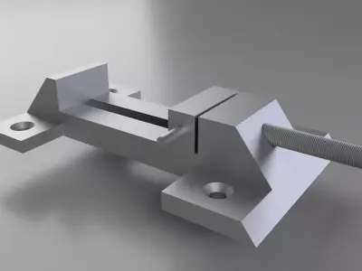 Bench wise Low-poly 3D model