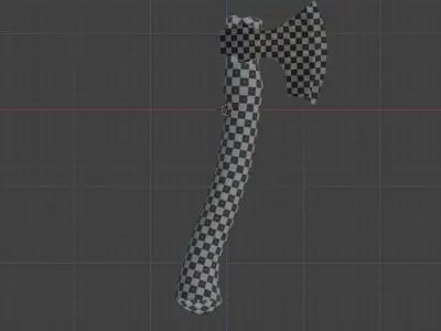 Ax lowpoly Model Low-poly 3D model