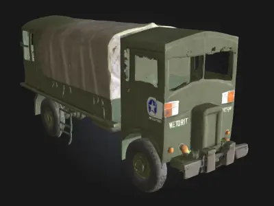 Military Transport Truck  Tactical Vehicle Model 3D model