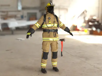  Mens Firefighter Uniform 