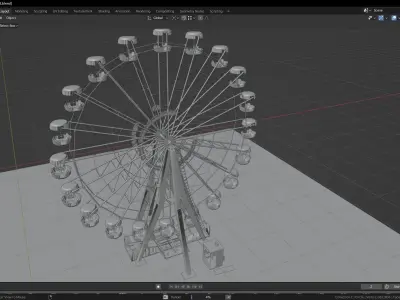 Chernobyl ferris wheel 3D model