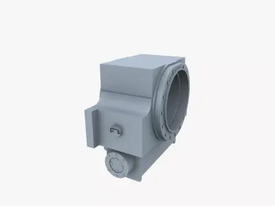 Bearing block Low-poly 3D model