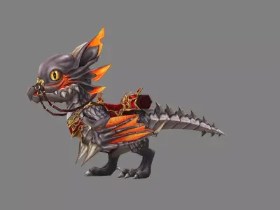 Mount - Dino Type 03 Low-poly 3D model