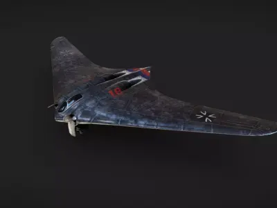 Horten Ho 229 Low-poly 3D model