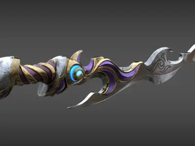 Fantasy Hero Sword 3D model