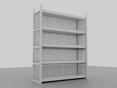 Industrial Shelf 3D model