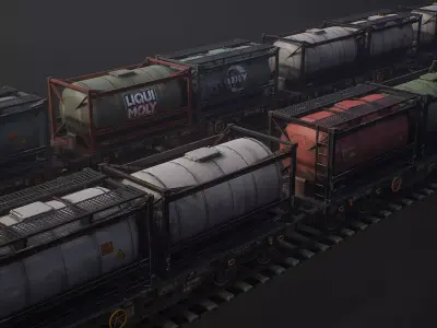 Train model 3D model