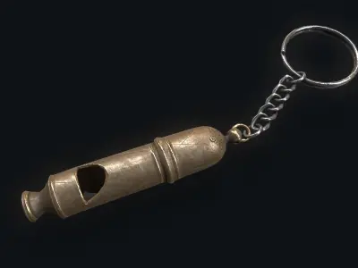 old  Whistle Low-poly 3D model