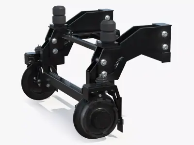 Hi-Rail Gear Mid Weight Rail Conversion Unit 3D model