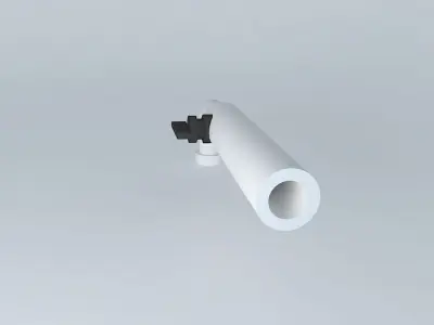 White pipe Free 3D model