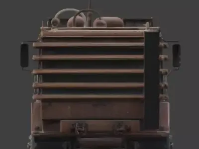 Rusted Apocalypse Pickup Truck 3D Model Low-poly 3D model
