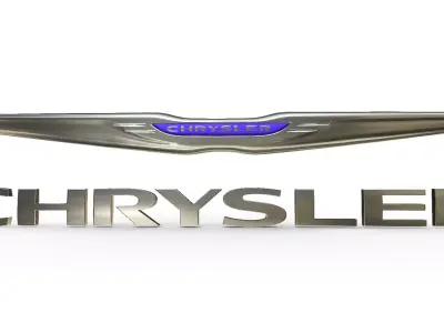 chrysler logo 3D model by 3dlogoman