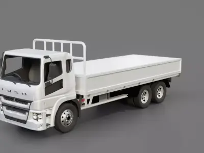 Mitsubishi Fuso Shogun Flatbed truck 3D model