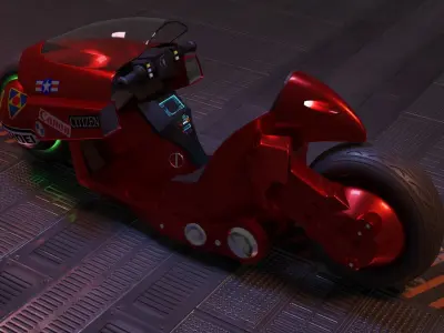 Akiras Motorcycle 3D model
