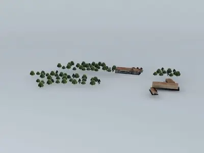 Railway station Free 3D model purchase