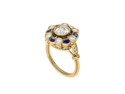 Wedding Ring 3D print model 97
