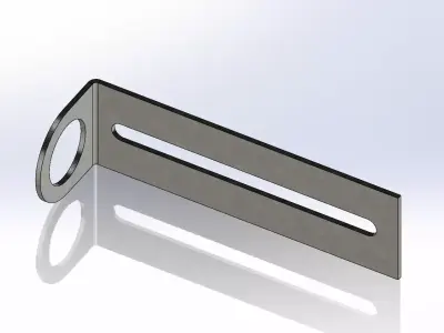 Industrial Adjustable Mounting Bracket  STEP  Technical Drawings 3D model