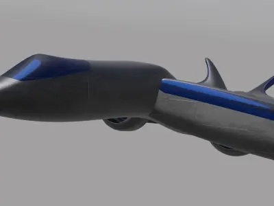 Sci-fi Fighter 3D model